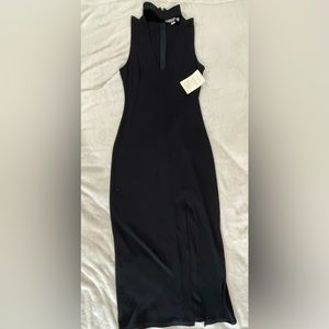 🆕 NWT Boston Proper Maxi Dress with Choker Collar & Leg Slit